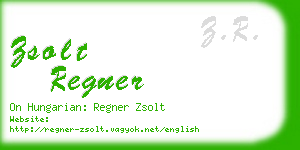 zsolt regner business card